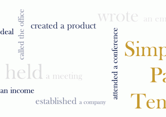 business English grammar: simple passt