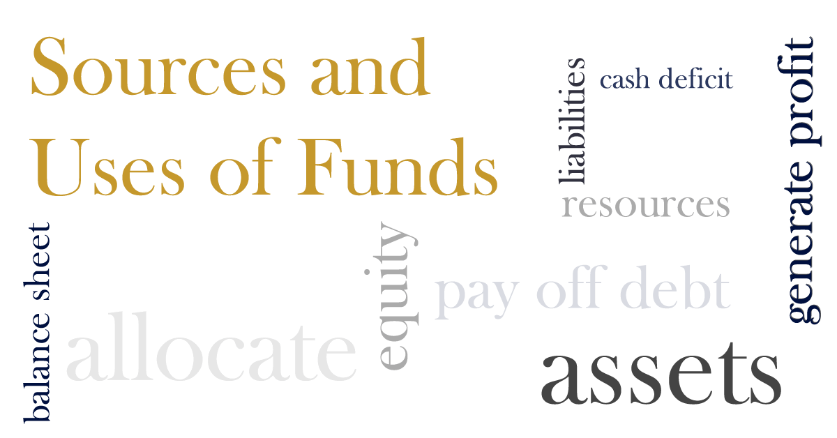 Business English: sources and uses of funds