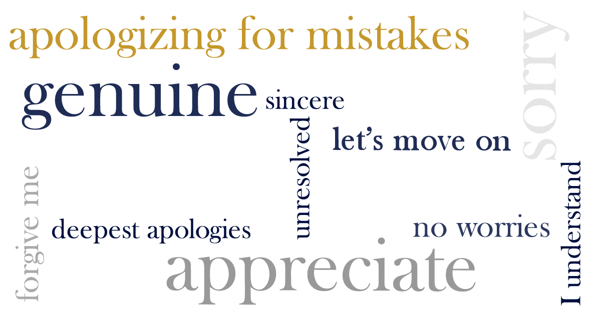 apologizing, accepting and rejecting apologies
